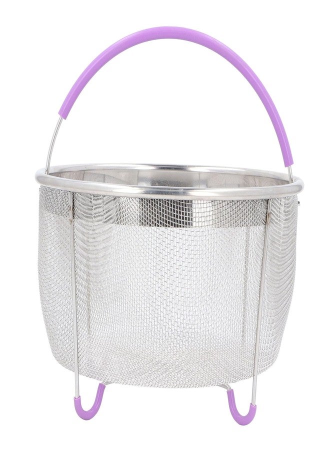 Sunicon Steamer Basket, Mesh Steaming Basket Stainless Steel Strainer and Insert for 6 qt quart Instant Pots Accessories, with Handle, fits IP Insta Pots, Instapot - Image 1